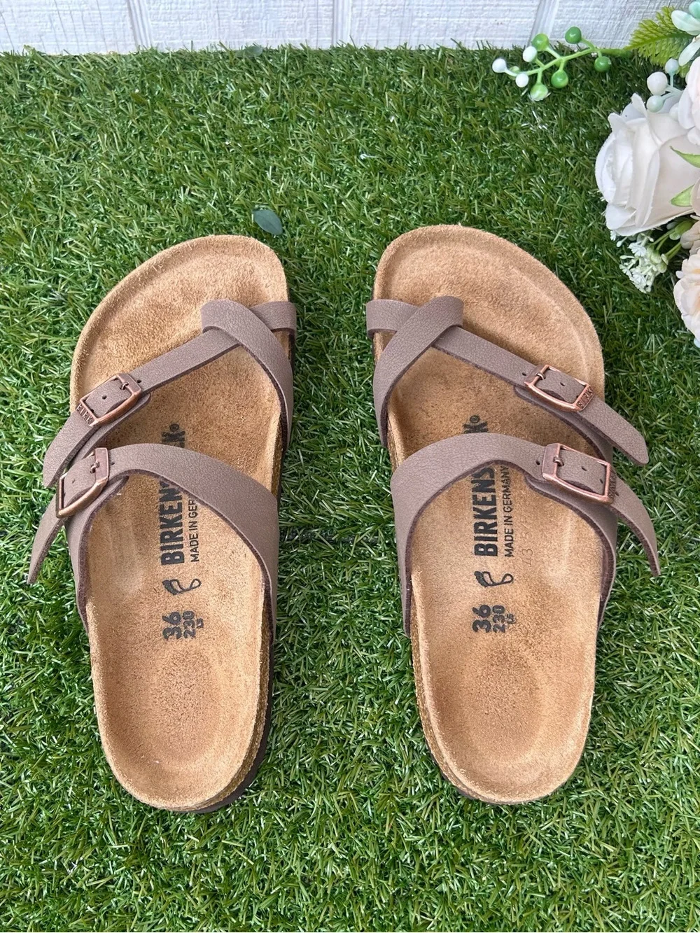 Birkenstock Mayari Mocha Brown sandals Size  36 US 6 women gently used